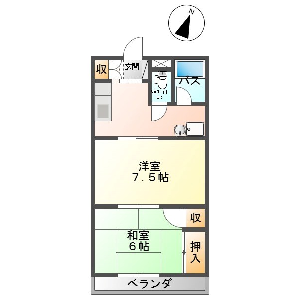 コスモ上田 間取り