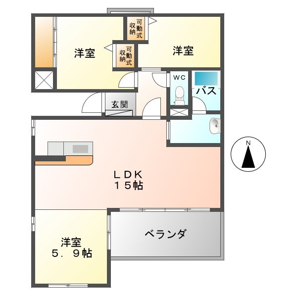 Brandnew City F 間取り