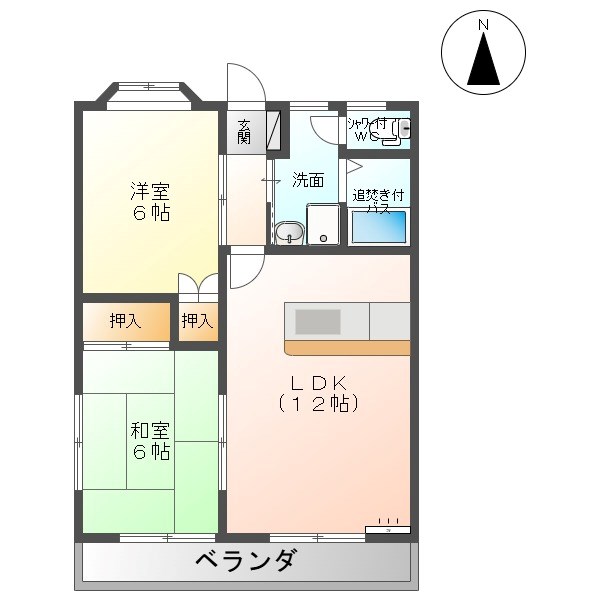 ハーベスト殿城 間取り