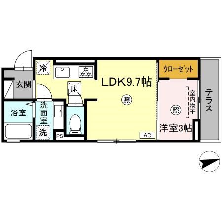 トリシア横町EAST 間取り