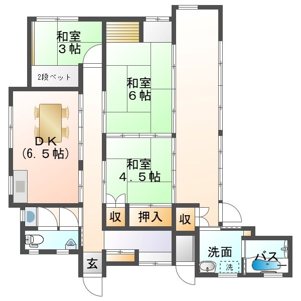 長野県上田市中央東 間取り