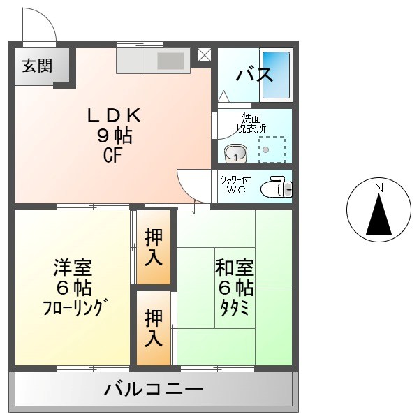 コーポサンライズ 間取り