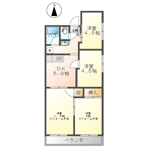 長野県上田市上野 間取り