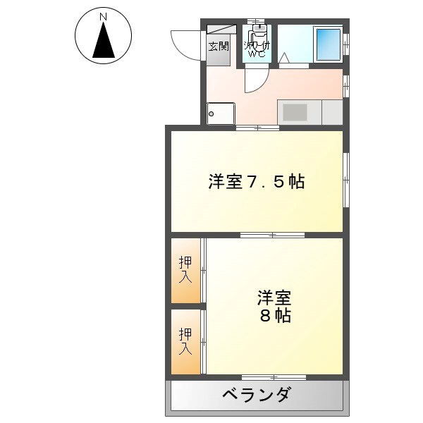 コーポエスポワール 間取り