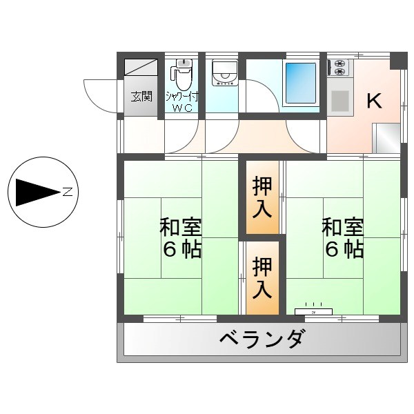 新　東町荘 間取り