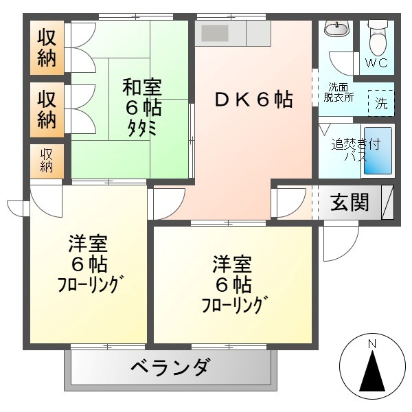 グランドアベニュウ　Ｂ棟  間取り