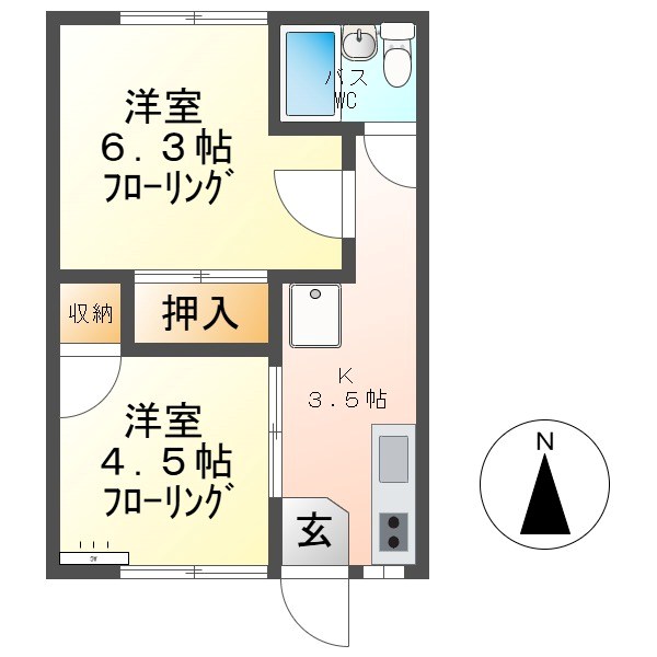 東町荘 間取り