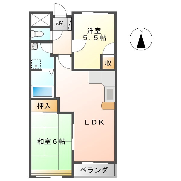 メゾン２１住吉Ａ 間取り