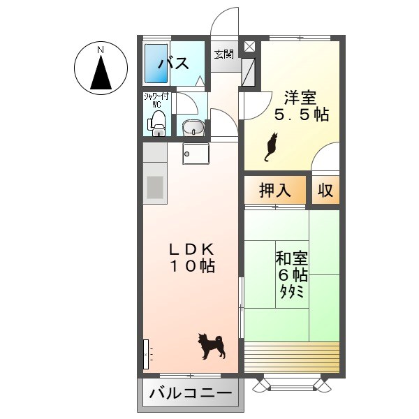 長野県上田市蒼久保 間取り
