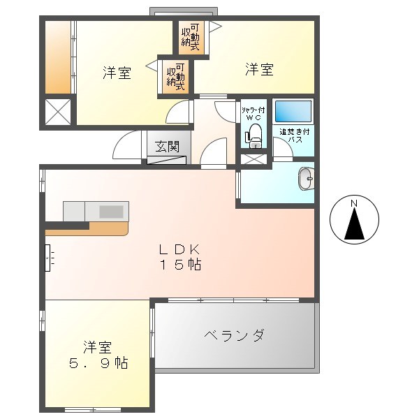 Brandnew City F 間取り