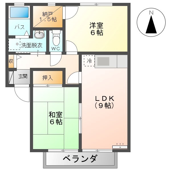 クレセール西沢B 間取り