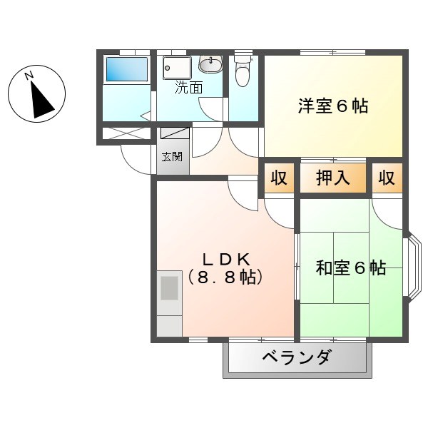 パレス・ラピュタα 間取り