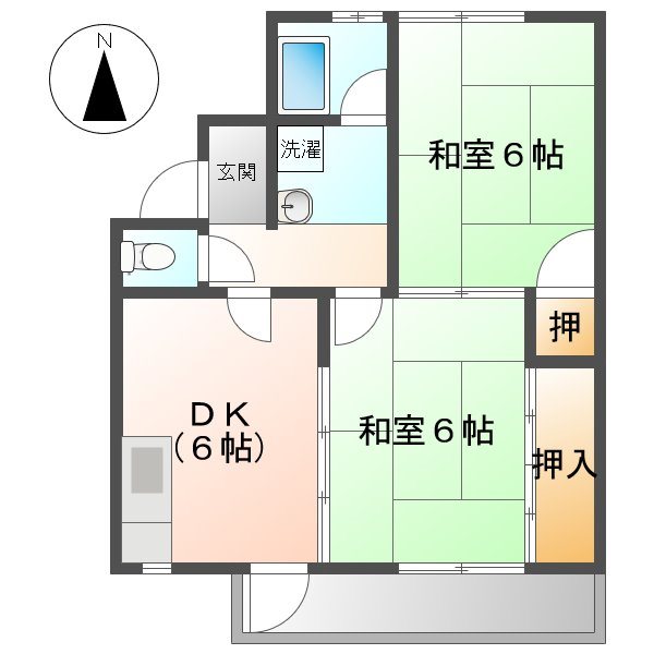 市村コーポ第一 間取り