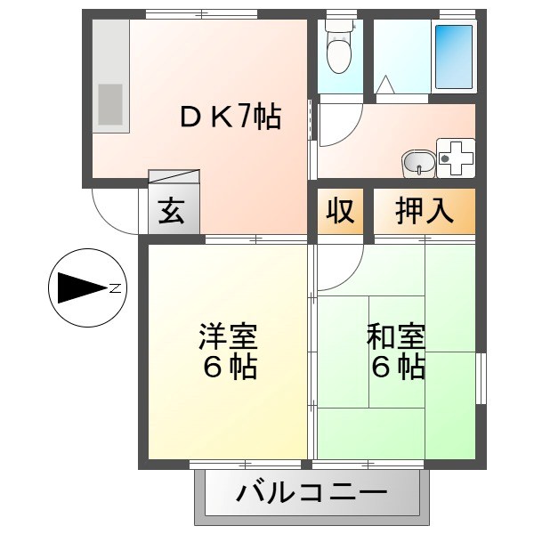 サクラハイツ平賀 間取り