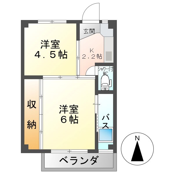 ビレッジハウス上田1号棟 間取り