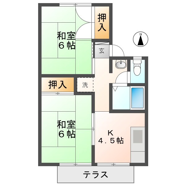 フラワーコーポ 間取り