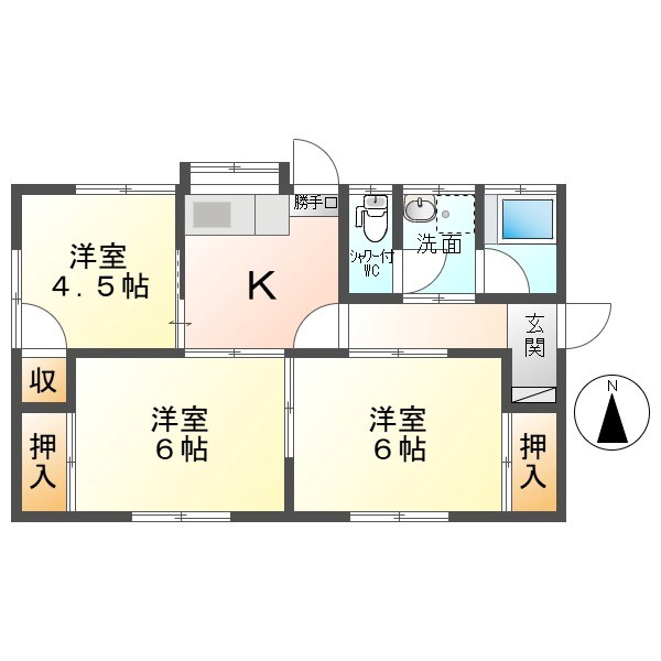 住吉貸家  間取り