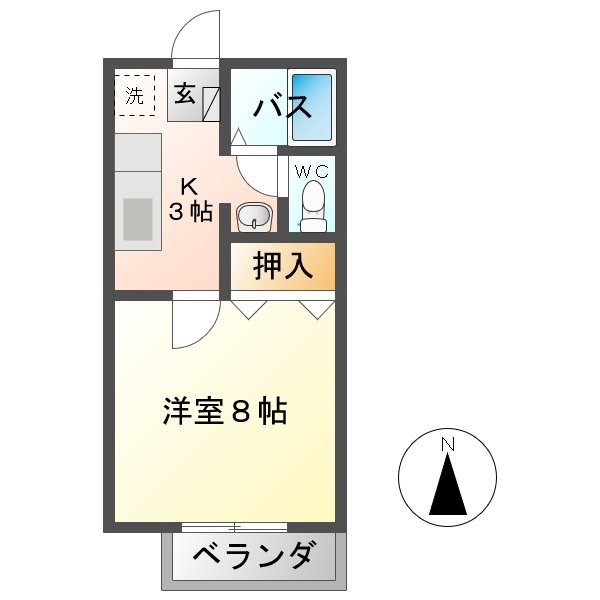 サンヴィレッジ　ヤマホ　Ａ棟  間取り