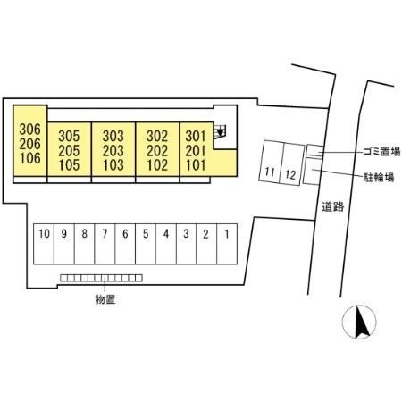 トリシア横町NORTH 駐車場