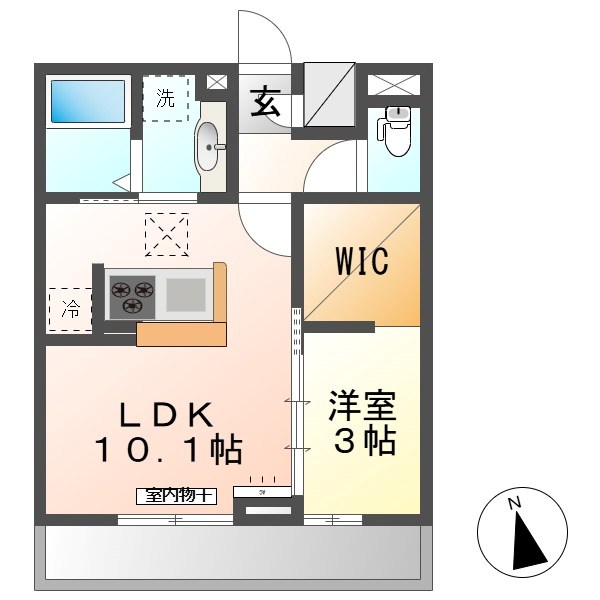 トリシア横町NORTH 間取り