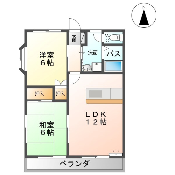ハーベスト殿城 間取り