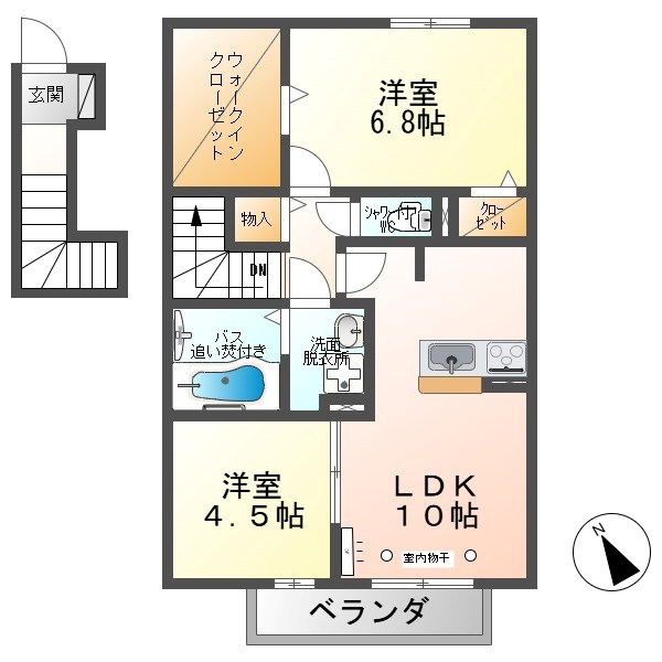 セジュールりんどうＤ 間取り