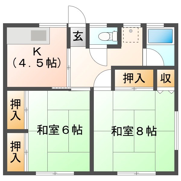 晴和ハイツ 間取り