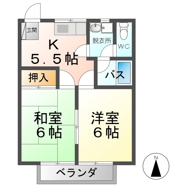 クレールあおば 間取り