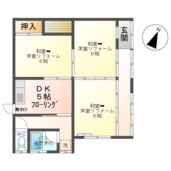 春日貸家 間取り