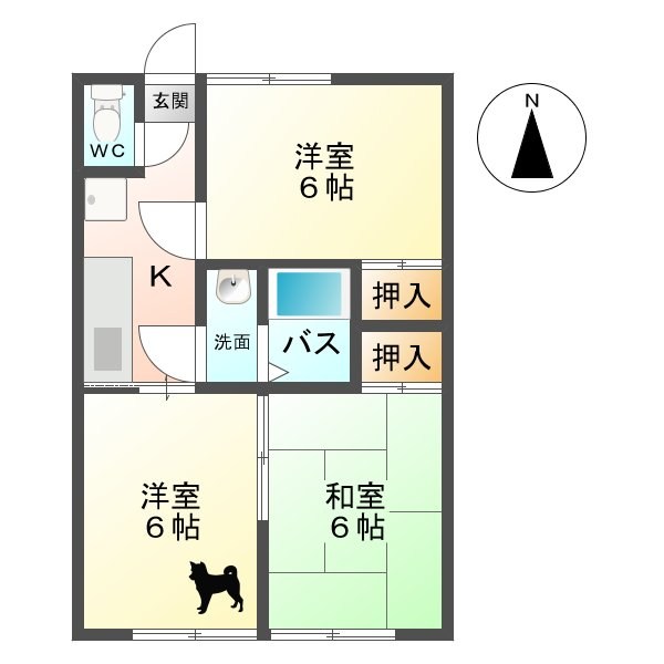 長野県埴科郡坂城町網掛 間取り