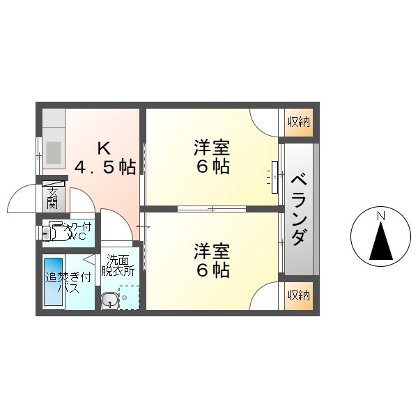 城之前ハイツ 間取り