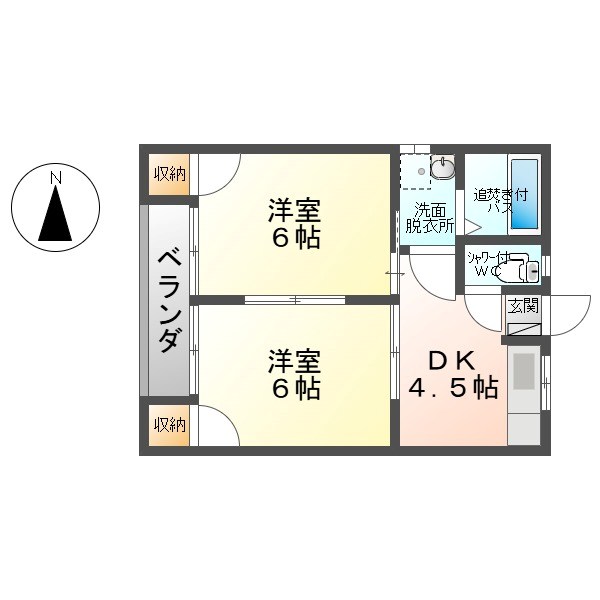 城之前ハイツ 間取り