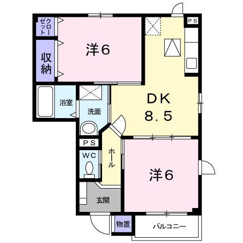 サンヒルズ　Ｂ 間取り