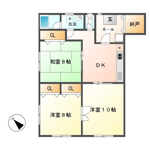 古越アパート 間取り