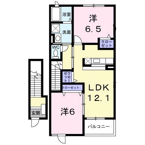 ヴィラパークヒル　Ａ 間取り