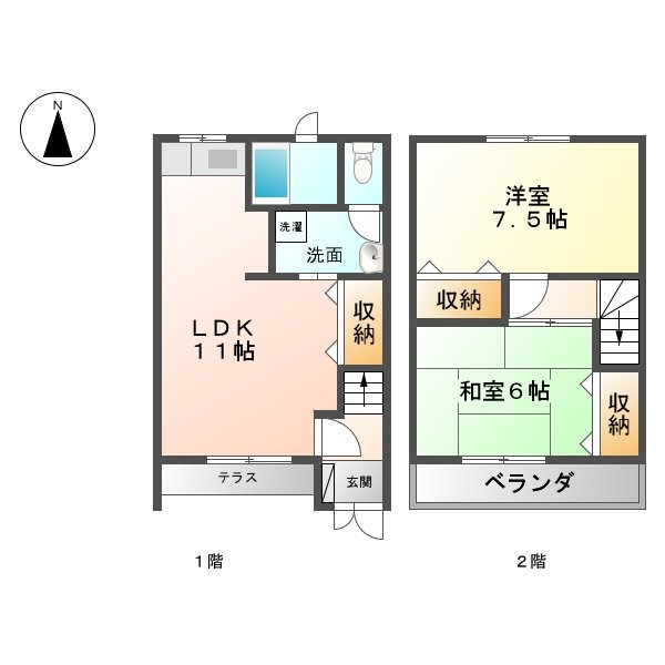 ハイツハピネス 間取り