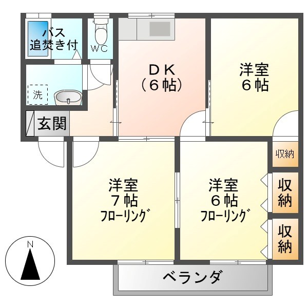 アステールinそめや台B棟 間取り