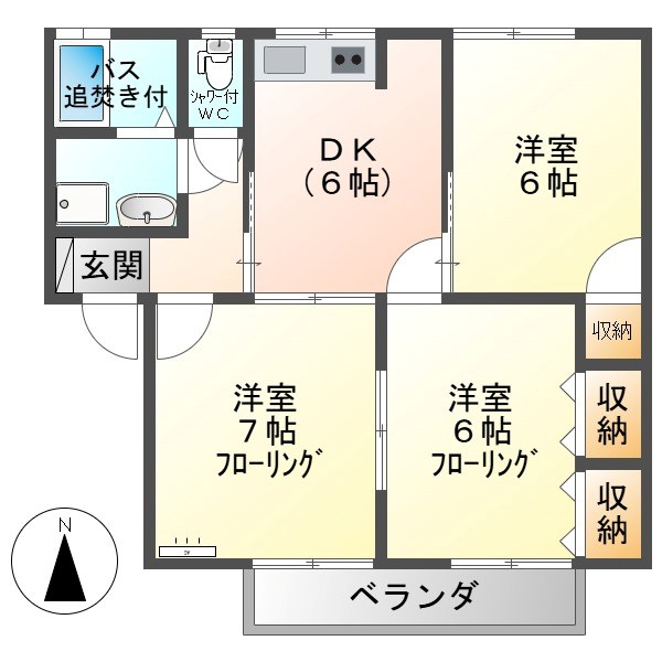 アステールinそめや台B棟 間取り