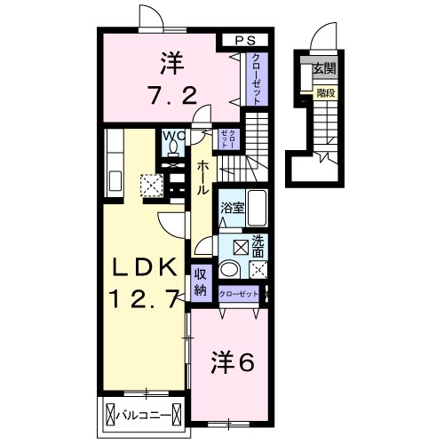 エクセレント・クレオパトラ　Ｃ 間取り