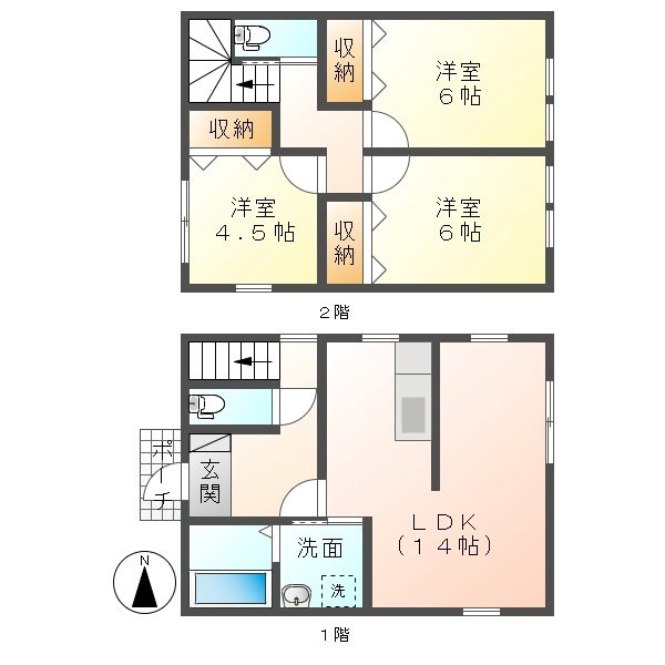 赤坂貸戸建（仮） 間取り