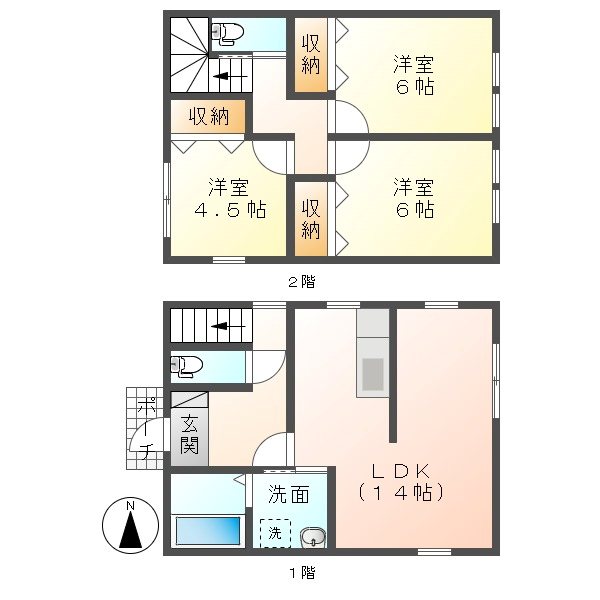 赤坂貸戸建（仮） 間取り