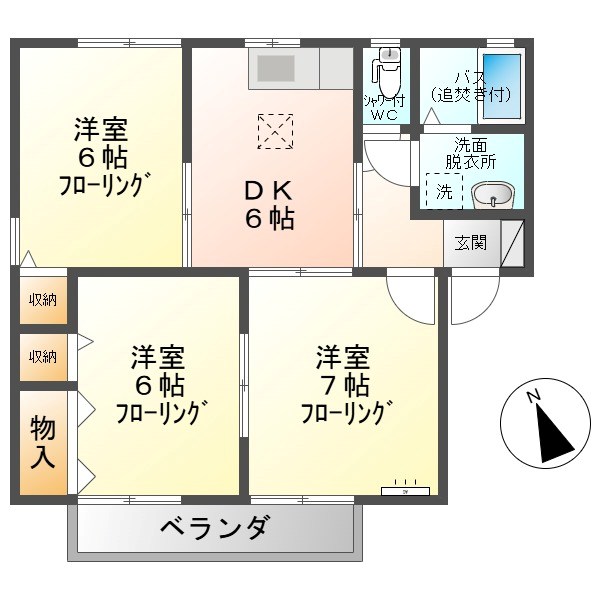 ソレアードＢ 間取り