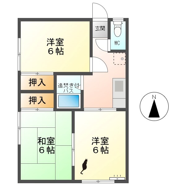 サンハイツ大久保B 間取り