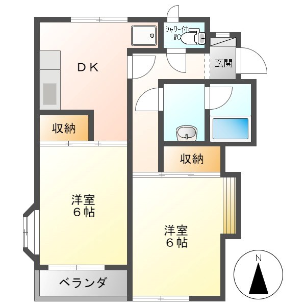 グリーンメソンⅠ 間取り