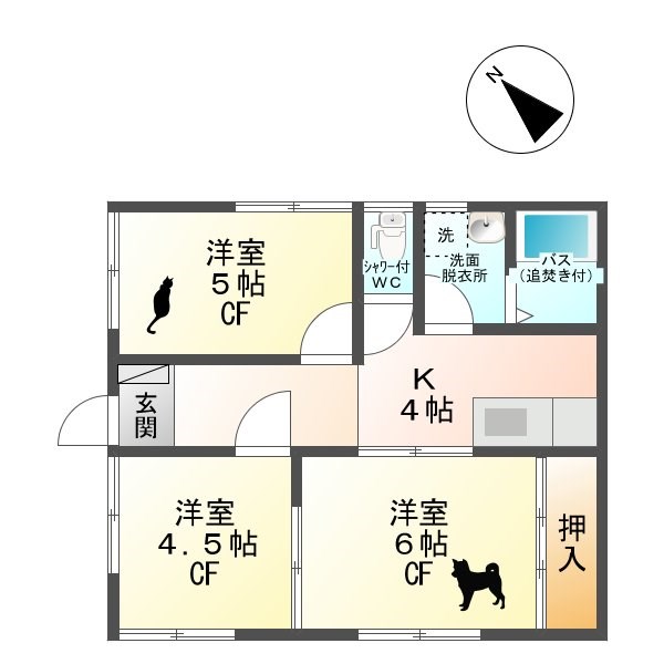 酒井ハイツ 間取り