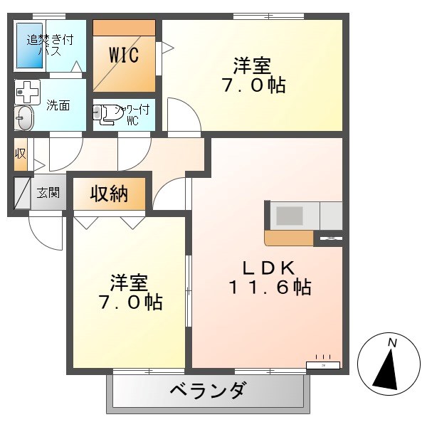 セジュール向日葵Ｃ 間取り