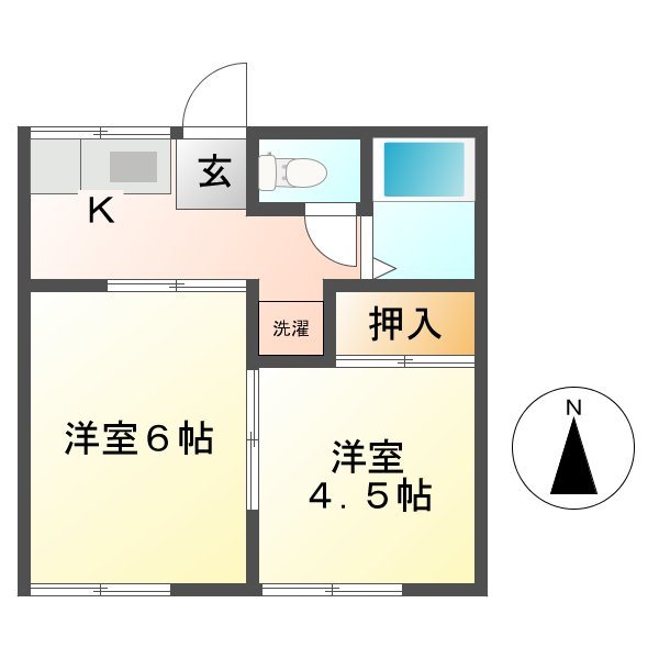 スカイコーポＢ 間取り