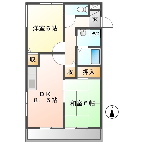 サンライフ龍神 間取り