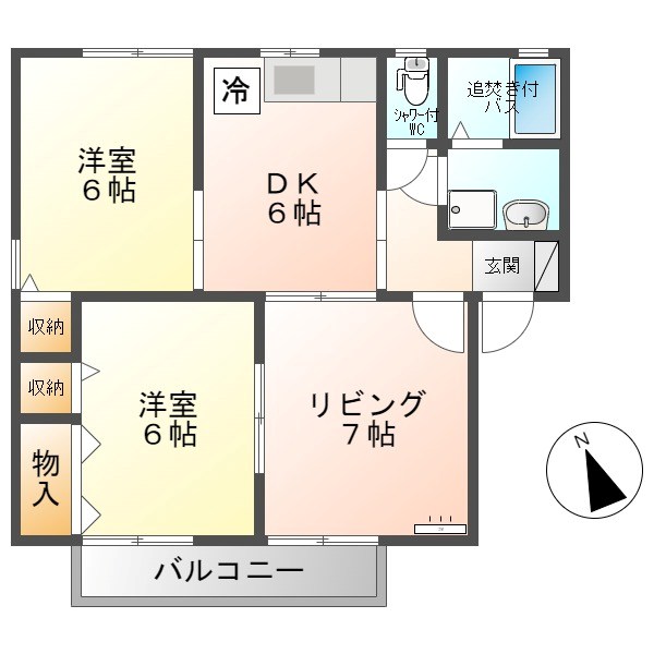 ソレアードＢ 間取り