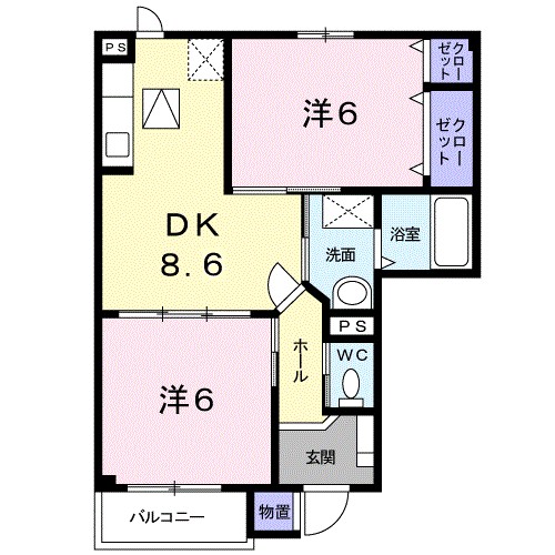 サンヒルズ　Ｂ 間取り